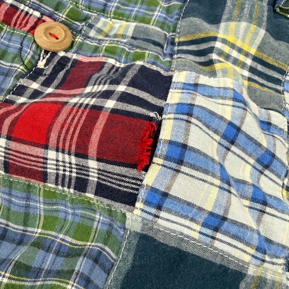 American Eagle Patchwork Plaid Mini Skirt Cotton … - image 11